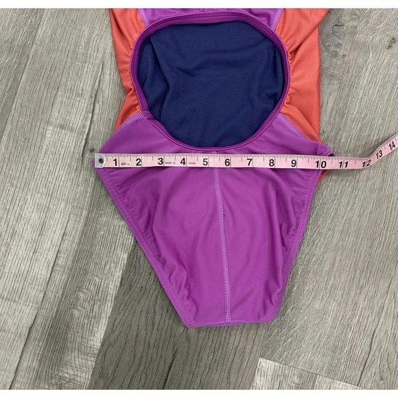 Speedo Vibe Collection Girls One Piece Swimsuit Size 32 (L) Good Vibes Only NWT - Picture 7 of 11